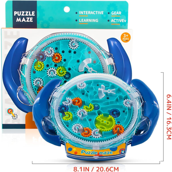 Mind Puzzles för barn 3-8, 3D Maze Puzzle för barn, Brain Teasers Gravity Ball Game Maze Ball Puzzle Leksakspresenter