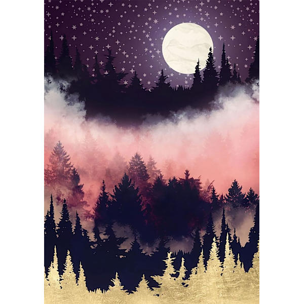 Timanttitaidesetti, abstrakti timanttimaalaussarja aikuisille, pyöreä timanttimaalauslahja, seinäkoriste (30x40 cm)
