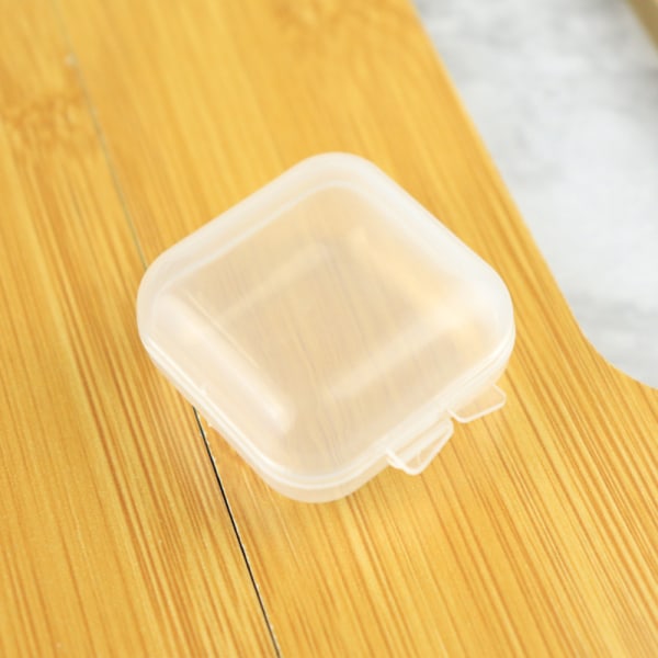 10 st Klar lockad liten plastlåda för småsaker Delar Verktyg Förvaringslåda Smycken Display Box Case Pärlor Container