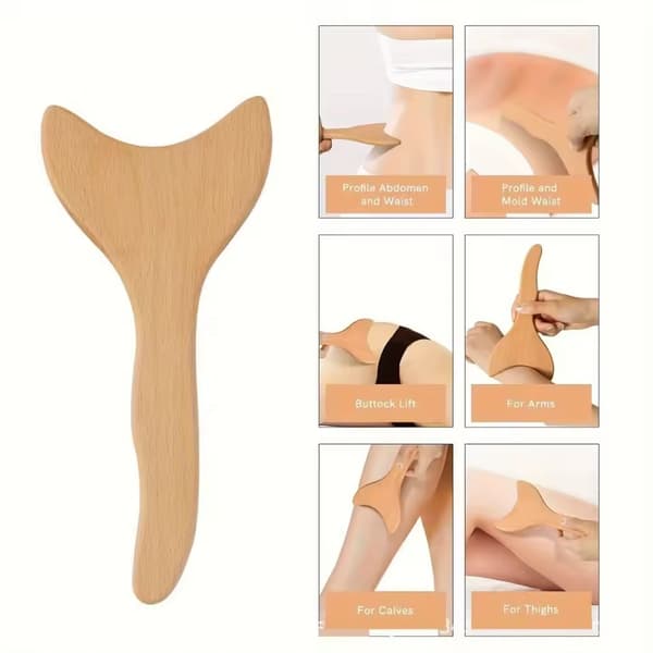 Massagesæt – Maderoterapi – Anti-cellulite – Lymfedrænage – Naturtræ (Sæt 1)