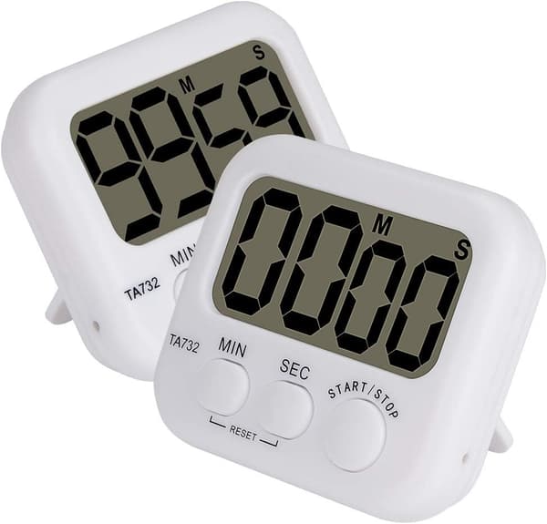 Digital Timer, 2-pak Basic Høj Lydstyrke Alarm Nedtællings Digital Timer Køkken Timer Begivenhed Timer