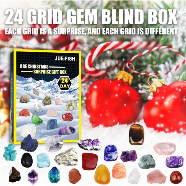 Jule Ore Overraskelsesboks 24 Cell Blind Box Legetøj Ore Gaveæske