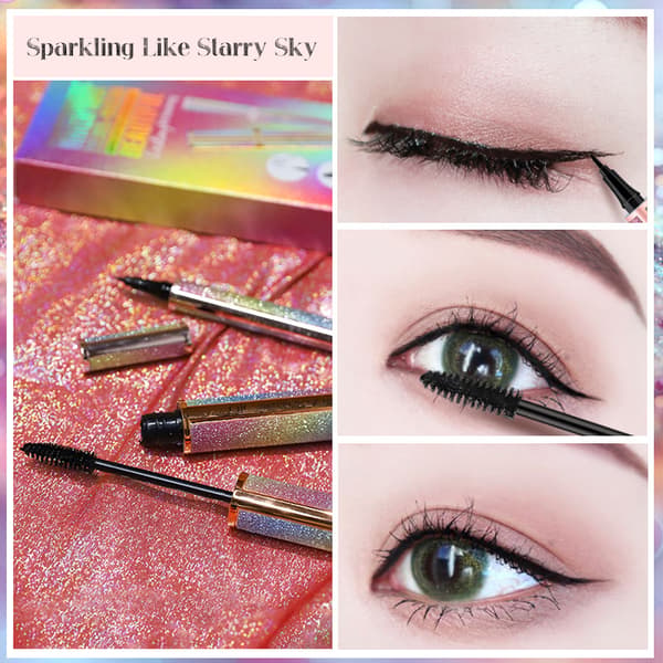 2 stk. 4d Curling Mascara 2-i-1 Makeup Øjenvippe Sort Mascara Øjenvipper Makeup Vippe Mascara Lang