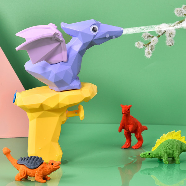 5 st Dinosaur Toy Vattenpistol Push Mini Cartoon Water Gun Lekvattenleksaker