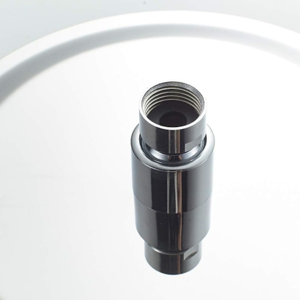 Duschhuvud i rostfritt stål - vattensparande dusch, 20 cm runt duschmunstycke, Universal regnduschhuvud 1/2 tums gänga, 360° roterbar, 30° lutning, lätt