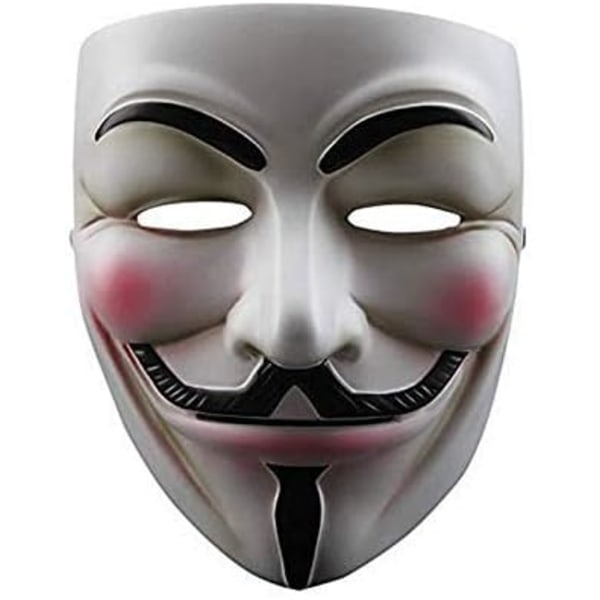 V för Vendetta Guy Fawkes Mask Quality Anonymous Mask Halloween Costume Hackers Mask Cosplay Party Mask One Size