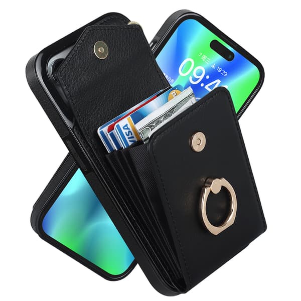 IPhone 14 Pro Case till Apple Card Creative Case - Svart