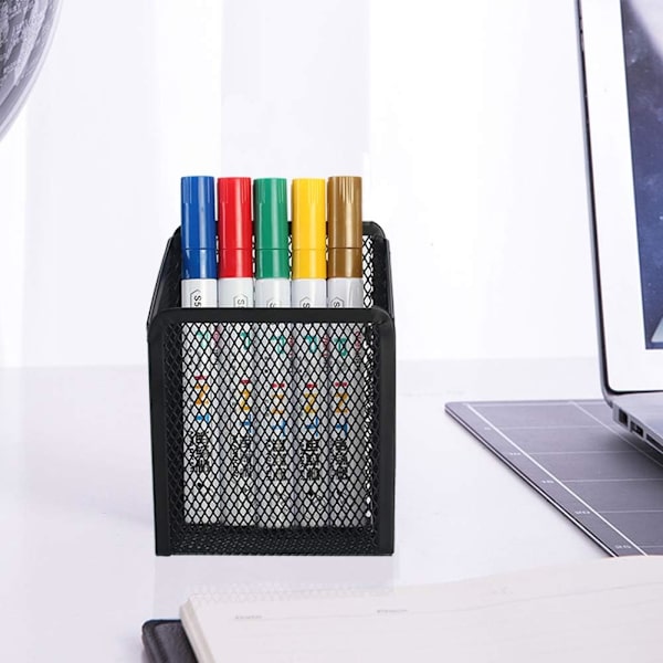 Magnetisk pennhållare - extra starka magneter mesh Perfekt för tillbehör till whiteboard, kylskåp och skåp