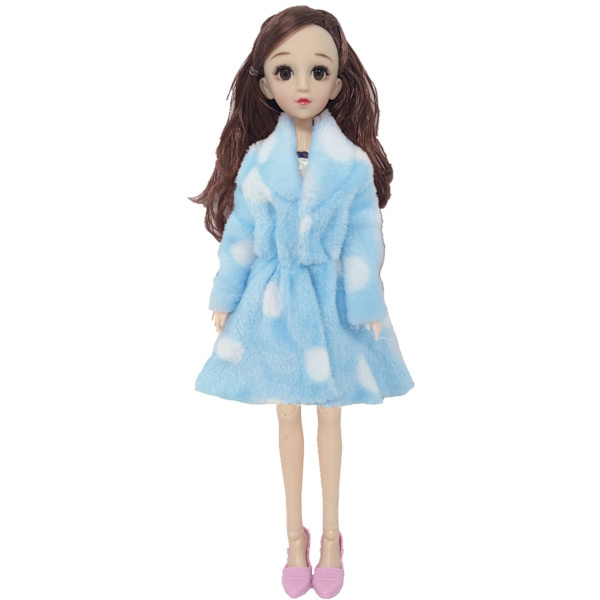 6 stycken 30cm Barbie docka kläder Bröllopsklänning kan bytas ut till flickdockor Vinterkläder
