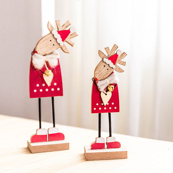 Julegavepose håndløftet lange ben tredimensjonal dukke julegodtepose barn julegave 19*15cm