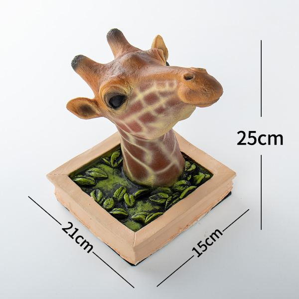 3D giraff fotoram vägghänge kreativ simulering djurhantverk vardagsrum dekoration
