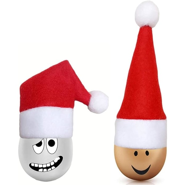 12 st jultomtehattar Silverservishållare Holiday Tomte Bestickhållare Xmas Gaffel Sked Förvaringspåse Middagsbordsdekorationer