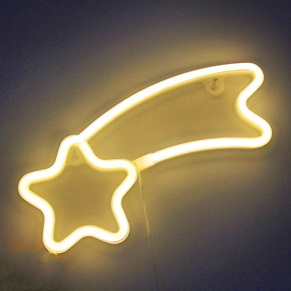 Meteor Neonskyltar Special Led Nattljus Väggdekor Batteri Drivs För Hem Sovrum Bar