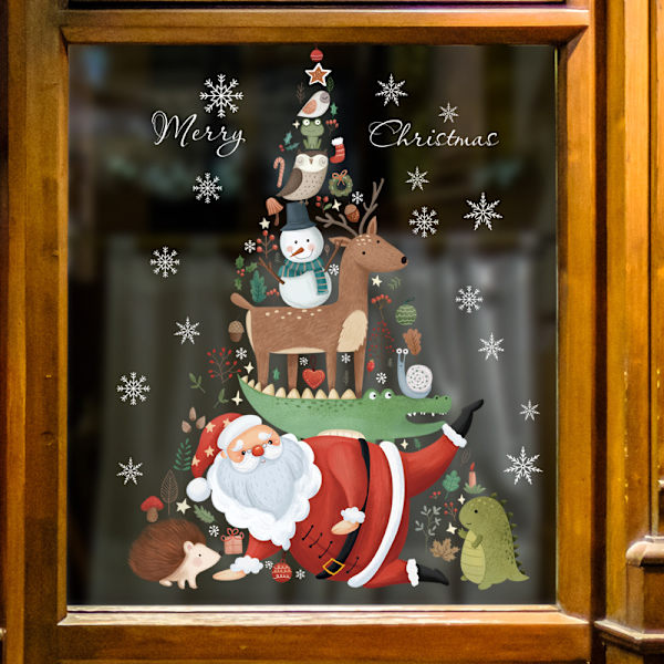 Julljus Litet hus Jultomte Snögubbe Ornament Presenter Lätt europeisk snögubbe 7 * 6,5 * 11cm