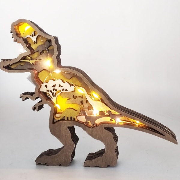 Skovdyr Tre Hjem Dekor Nordamerikansk Flerlags Tyrannosaurus Rex