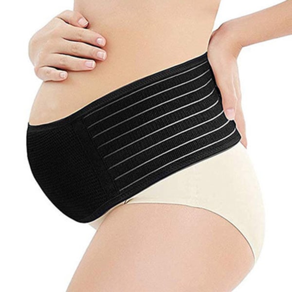 Gravida magband för gravida kvinnor | Graviditetsbukstöd för mage, bäcken, midja och ryggsmärtor | Justerbart gravidbälte | För alla S