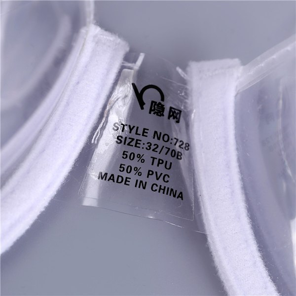 Sexet Dame 3/4 Kop Transparent Klar Push Up BH Ultratynd Strop Usynlige BH'er Undertøj (34)