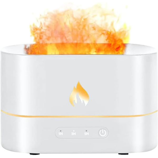 Aromaterapi Æterisk Olie Diffuser, Flammespray Luftfugter