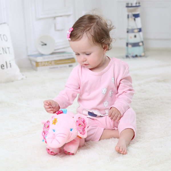 Musik Bed Time Elephant Gosedjur Leksaker Barn Toddler Plus