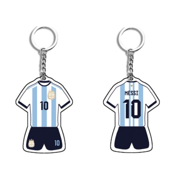 Fotbollsstjärna Messi Argentina Miami International Barcelona akryl tröja hängsmycke nyckelring souvenir Argentina