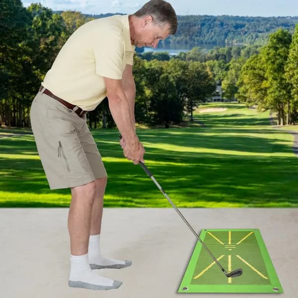 Högkvalitativ golfträningsmatta Swing Detection Mat Guide Travel Mat