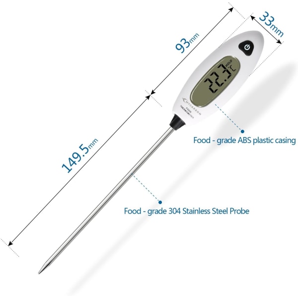 Kökstermometer Gåva Män Kvinnor Jul Användbar termometer Matlagning Digital sond Mattermometer Omedelbar läsning Termometer