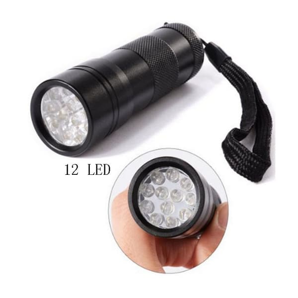 12LED fluoresoiva violetti taskulamppu 12UV uv taskulamppu fluoresoiva setelien tarkastus