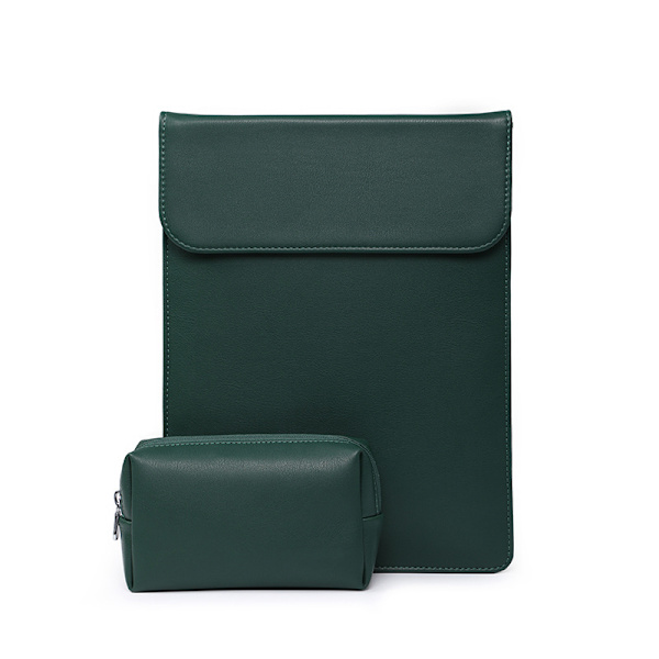 13,3-14 tums bärbar datorfodral i lammskinnsläder kompatibel med 2021 MacBook Pro 14 M1 Pro/M1 Max A2442/13,5 Surface Laptop/Gammal MacBook Air 13/HP Spectre