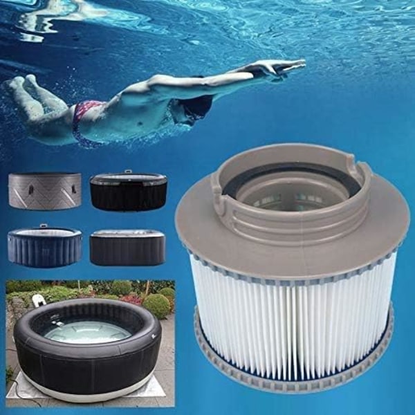 MSpa-filter, filterpatroner för simbassänger, filterutbytespatroner för MSpa-filter för badkar, spa, pool (3 st)