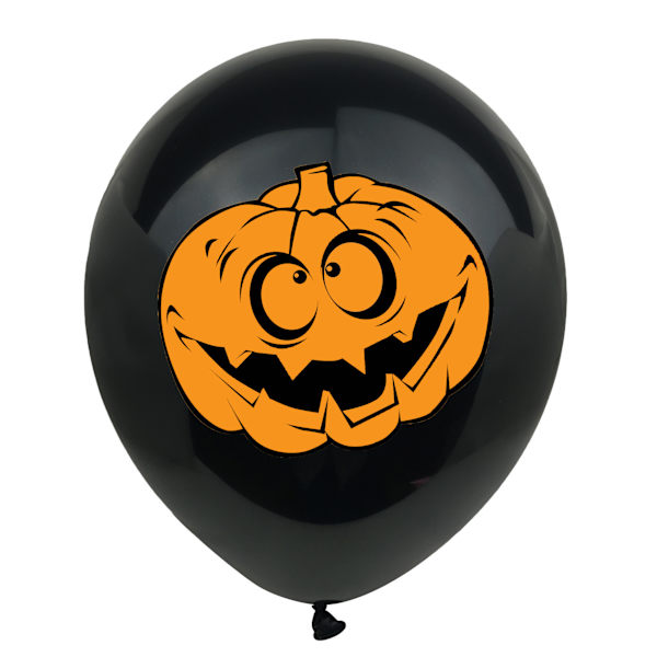 40 stk Halloween Ballongdekorasjonssett Svart Ballong Hexe Skallehode Edderkopp Spøkelse Ansikt Latex Ballong Festdekorasjon