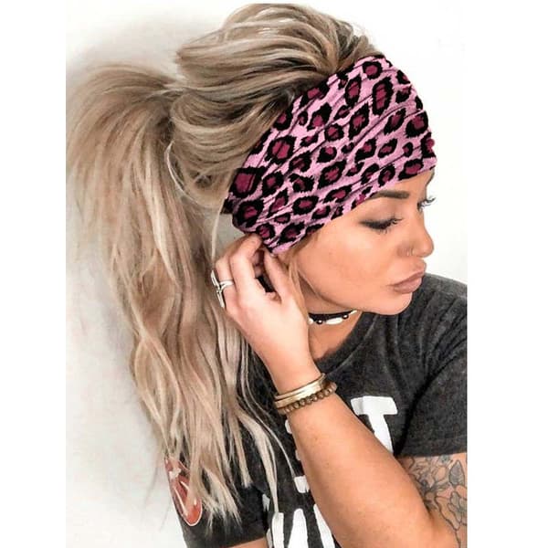 Boho Hårbøjler, Hårbånd Med Leopard- & Stribemønster, Bløde & Elastiske (4 stk.)