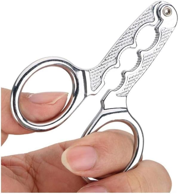 Multi-funksjon Pine Nut Sheller Melonfrø Nøtteknekker Tang Saks Pistachio Åpner Cla