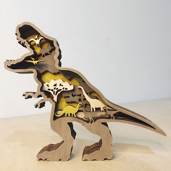 Skovdyr Træ Hjemmeindretning Nordamerikansk Multilayer Tyrannosaurus Rex