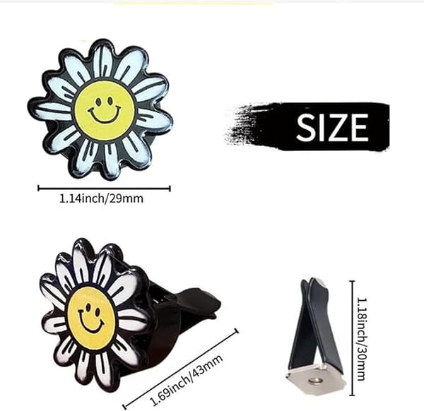 4 stk. Bilventilationsåbninger Charms, Krystal Bil Diffuser Ventilationsclips, Rhinestone Olie Diffuser Ventilationsclips, Bil Luftfriskere til Kvinder, Biltilbehør til Kvinder S