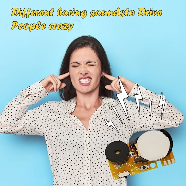 5 Pack Annoying PCB väckarklocka för fest kul – 2024 New Annoyatron Random Noise Maker – Mini Annoyatron Random Noise Maker, Annoyatron Noise Maker