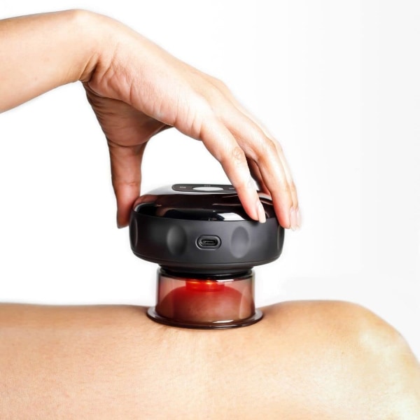 Smart Cupping Massager| Uppladdningsbar vakuumterapimaskin Infraröd värme för smärtlindring och borttagning av celluliter| Dynamisk set| (Uppgraderad