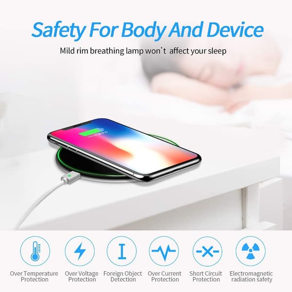 Trådløs Lader Kompatibel med MagSafe til iPhone Samsung.. Sølv