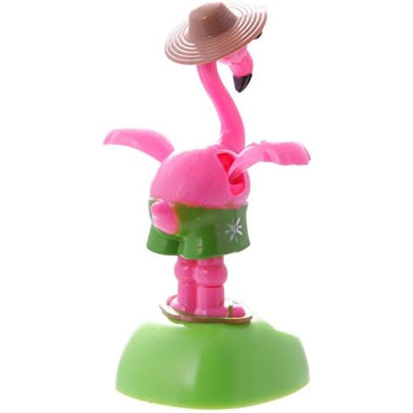 Flamingo med Solbriller Solfigur Plastik Pink/Grøn/Brun 7 x 6 x 11,5 cm