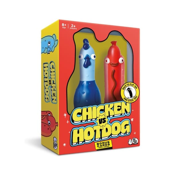 Kylling vs Hotdog: Et vendbart brætspil til sjove fester （Monkey vs Shark）
