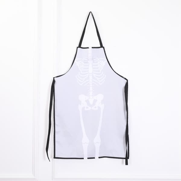 Halloween Basics -keittiötarvikesetti, essu, luuranko, 1 kpl