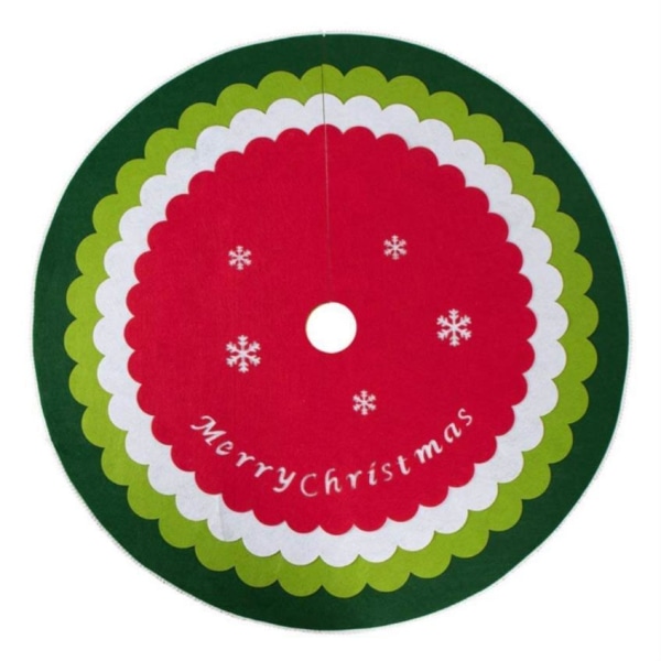 Ny julgransklänning Engelska alfabetet Julgransbasförkläde Juldekorationer 1m diameter