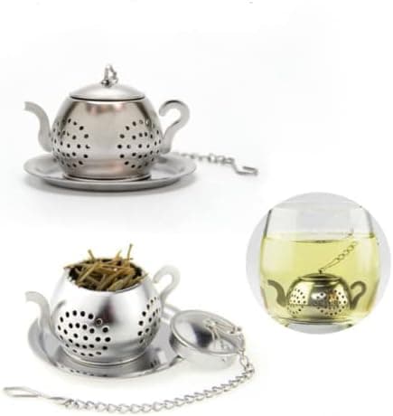 Te-infusionskande - Rustfrit stål infusionsenhed (Sølv)