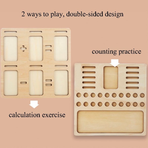 Barns matematik lärande leksak utbildning spel Montessori trä räknebräda pärlor räkna barns pedagogiska leksaker