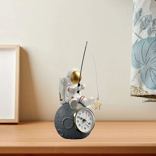 Astronautfigur Staty Rymdman Skulptur Dekor Modern konst Abstrakt barnfödelsedagspresent för bokhylla Hylla Desktop Ornament - Model 1