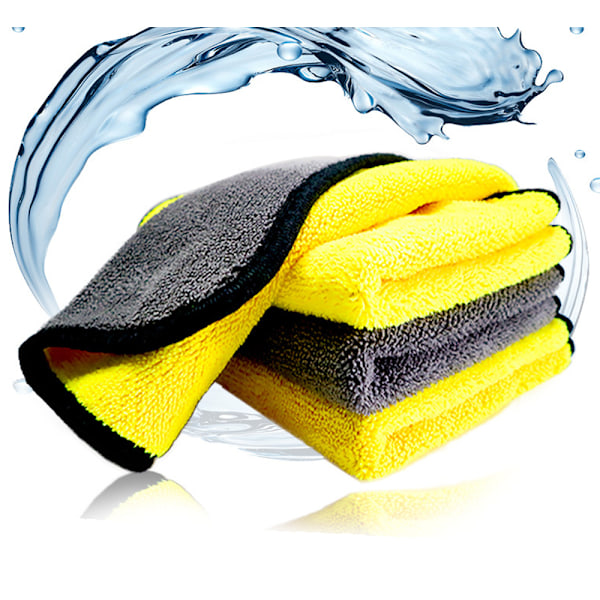 5 stk Bilvask Mikrofiber Rengjørings- og Tørkeklut Hem Clean Wash
