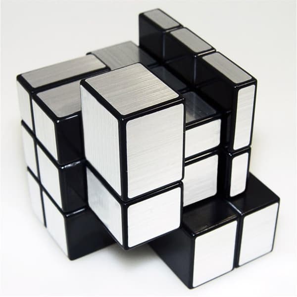 3x3x3 magisk spegelkub magisk hastighetskub silver 3D barn pu