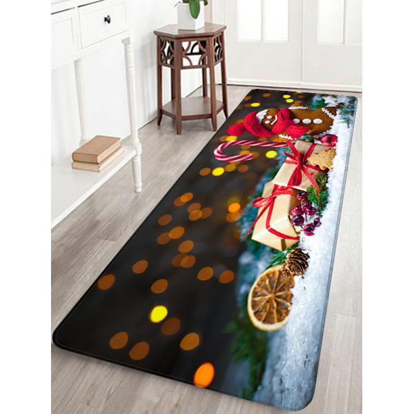 Julepynt Tæpper Glædelig Jul Indendørs Hjemmetæpper Dekor Glædelig Jul Dekorativ Julepynt Ornamenter Festpynt Gaver (I 40x120CM) I