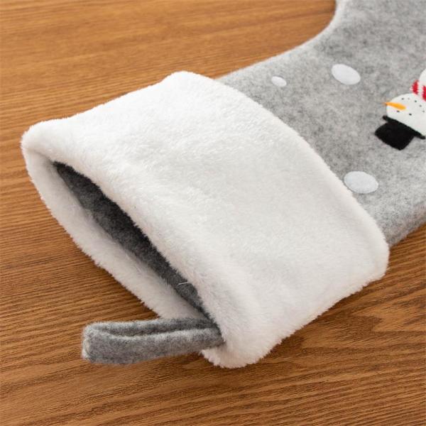 Christmas Snowman Socks Presentpåse Juldekorationer Godispåse