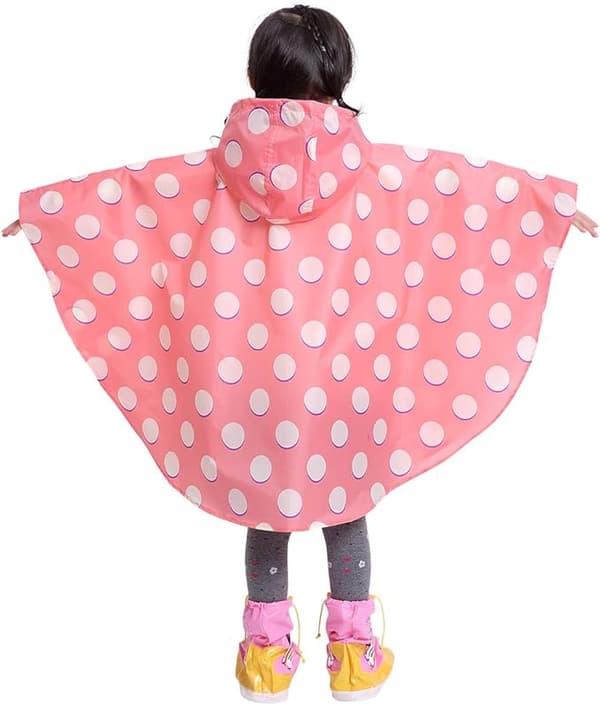 Lasten sadeponcho hupullinen sadetakki (Large)