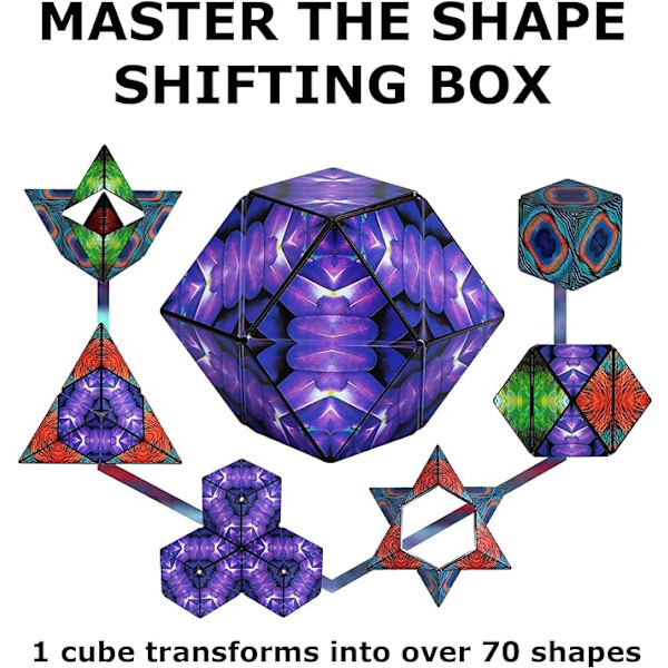 3D Magnetisk Puslespil til Voksne Magic Cube Magnetkube（Wings）